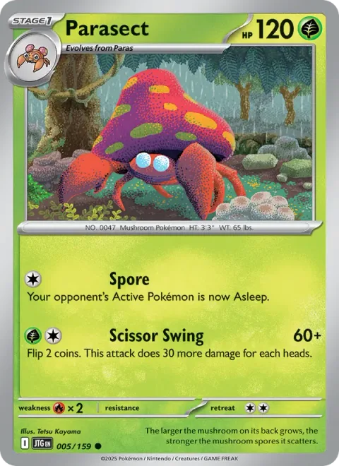 Parasect [Spore | Scissor Swing]