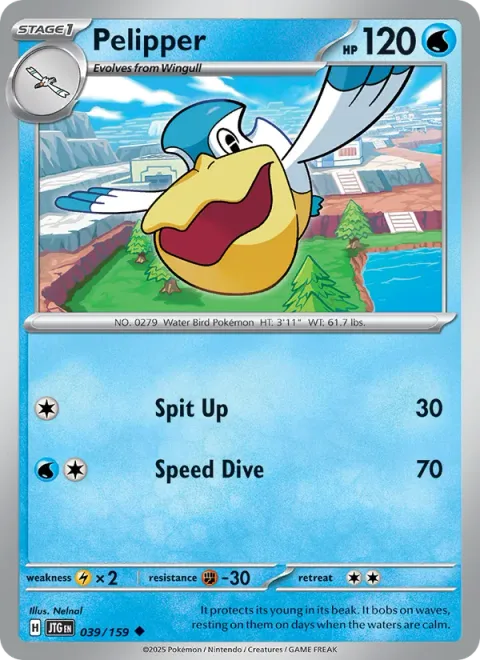 Pelipper [Spit Up | Speed Dive]