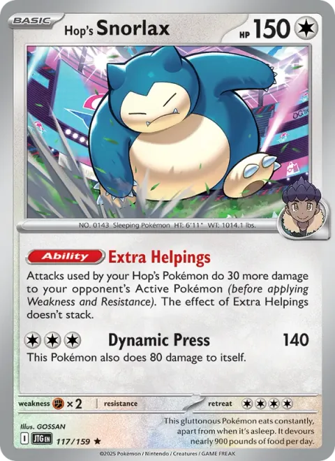 Hop's Snorlax [Extra Helpings | Dynamic Press]
