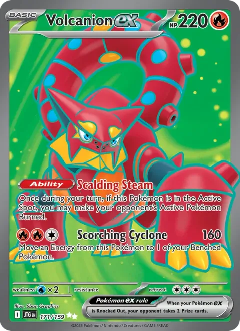 Volcanion ex [Scalding Steam | Scorching Cyclone]