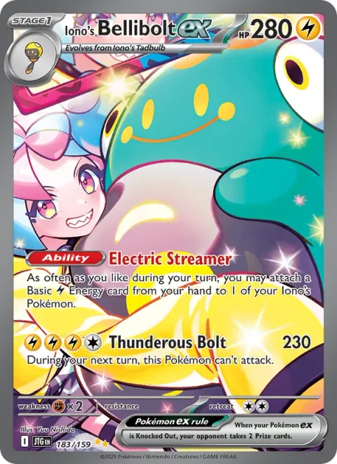 Iono's Bellibolt ex [Electric Streamer | Thunderous Bolt]
