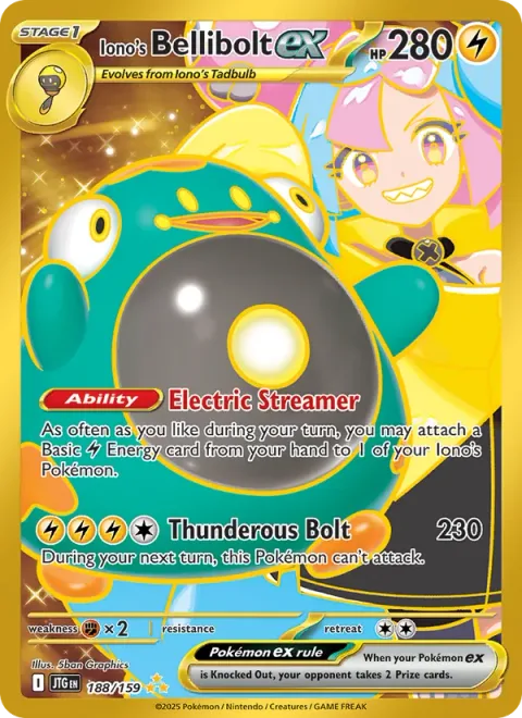 Iono's Bellibolt ex [Electric Streamer | Thunderous Bolt]