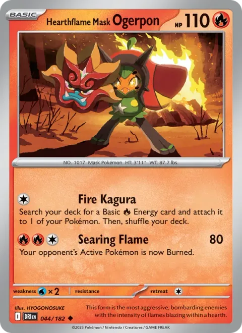 Hearthflame Mask Ogerpon [Fire Kagura | Searing Flame]