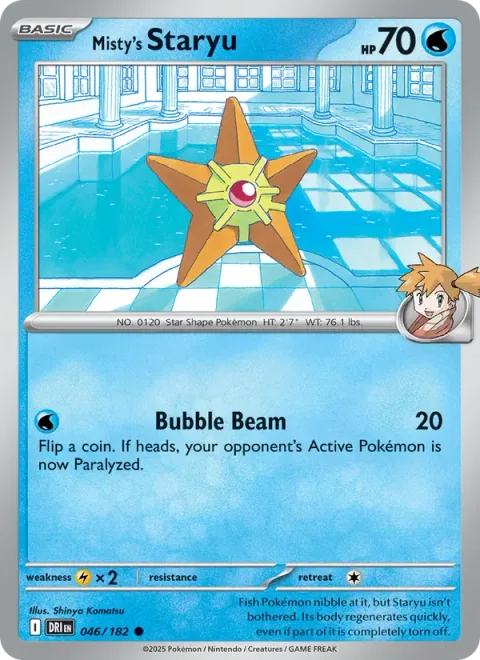 Misty's Staryu [Bubble Beam]