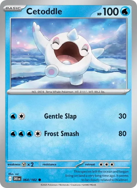 Cetoddle [Gentle Slap | Frost Smash]