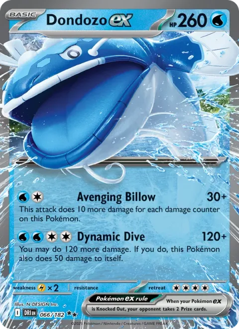 Dondozo ex [Avenging Billow | Dynamic Dive]