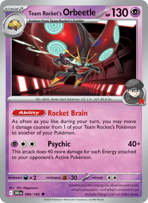 Team Rocket's Orbeetle [Rocket Brain | Psychic]