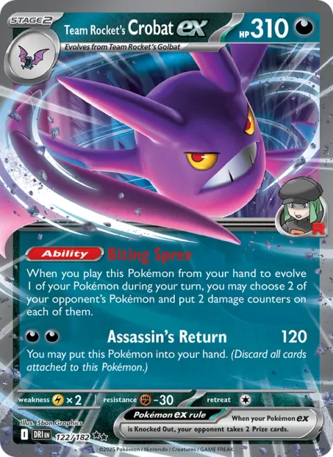 Team Rocket's Crobat ex [Biting Spree | Assassin's Return]