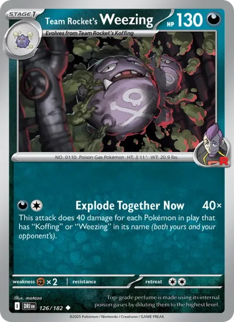 Team Rocket's Weezing [Explode Together Now]
