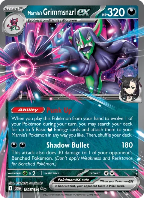 Marnie's Grimmsnarl ex [Punk Up | Shadow Bullet]