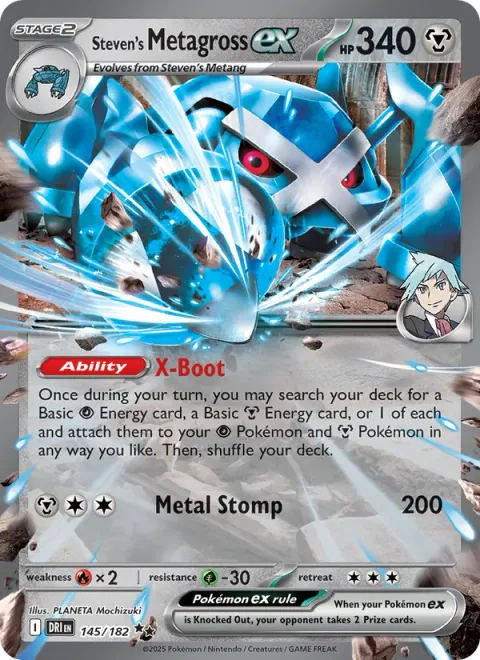 Steven's Metagross ex [X-Boot | Metal Stomp]