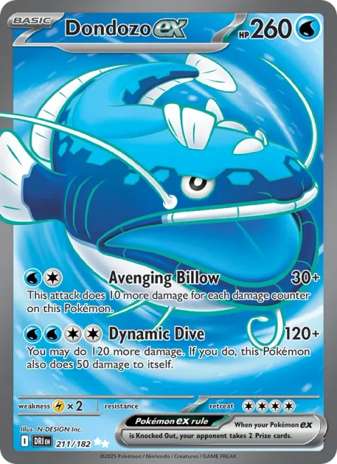 Dondozo ex [Avenging Billow | Dynamic Dive]