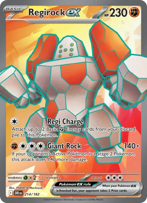 Regirock ex [Regi Charge | Giant Rock]