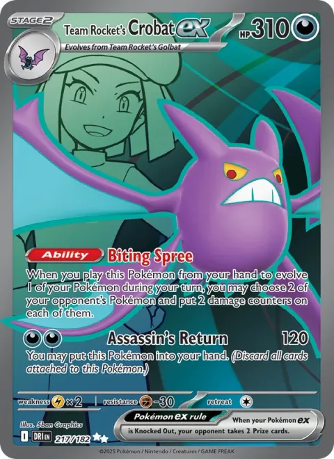 Team Rocket's Crobat ex [Biting Spree | Assassin's Return]