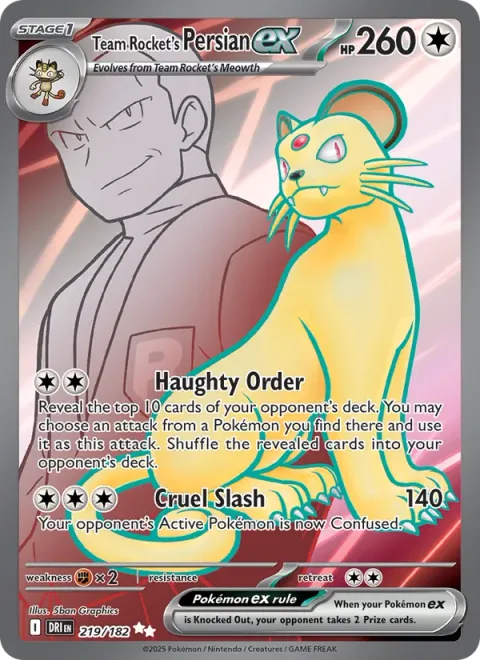 Team Rocket's Persian ex [Haughty Order | Cruel Slash]