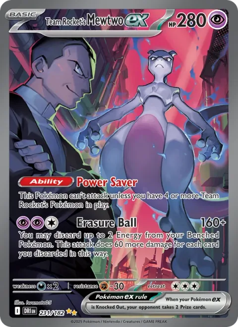 Team Rocket's Mewtwo ex [Power Saver | Erasure Ball]