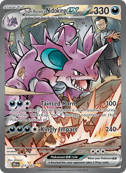 Team Rocket's Nidoking ex [Tainted Horn | Kingly Impact]