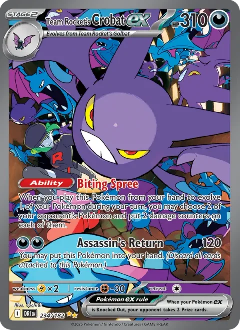 Team Rocket's Crobat ex [Biting Spree | Assassin's Return]