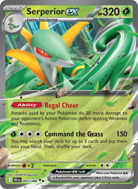 Serperior ex [Regal Cheer | Command the Grass]