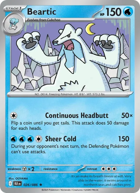 Beartic [Continuous Headbutt | Sheer Cold]