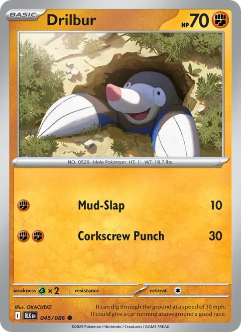 Drilbur [Mud-Slap | Corkscrew Punch]