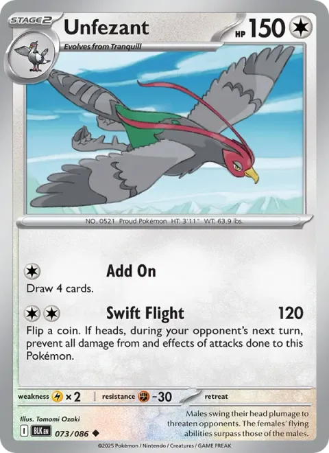 Unfezant [Add On | Swift Flight]