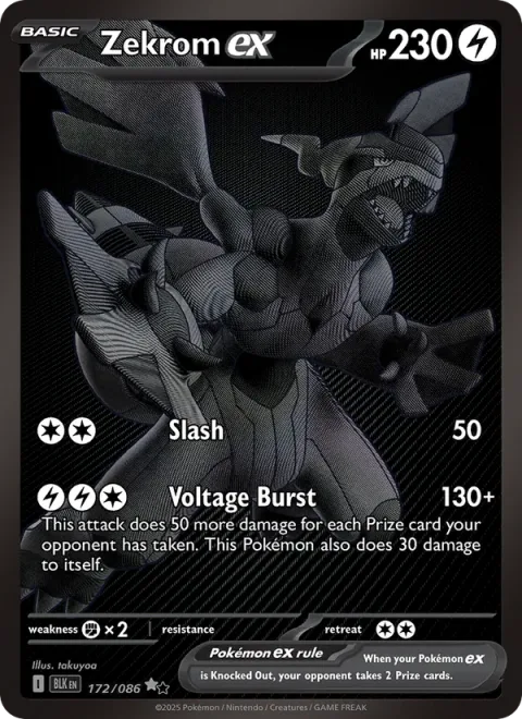 Zekrom ex [Slash | Voltage Burst]