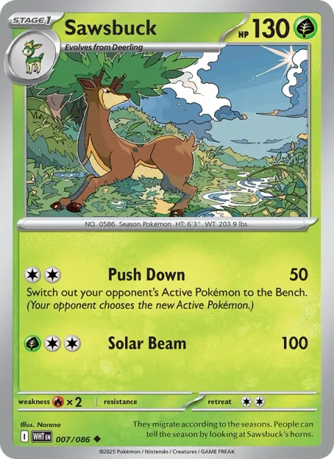 Sawsbuck [Push Down | Solar Beam]