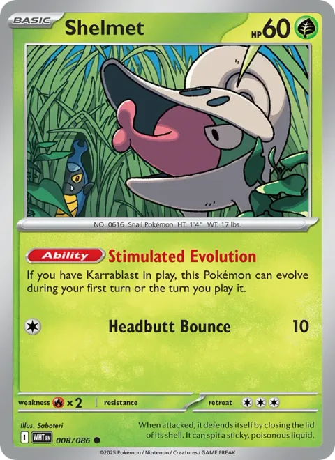 Shelmet [Stimulated Evolution | Headbutt Bounce]