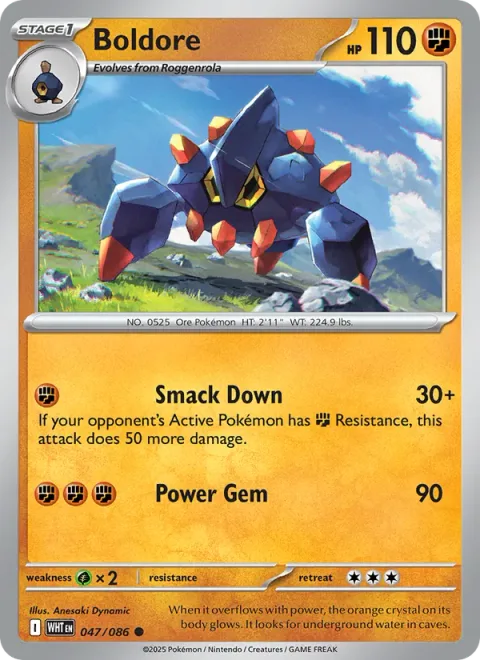 Boldore [Smack Down | Power Gem | SV]