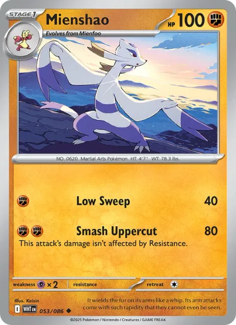 Mienshao [Low Sweep | Smash Uppercut]