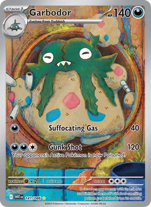Garbodor [Suffocating Gas | Gunk Shot]