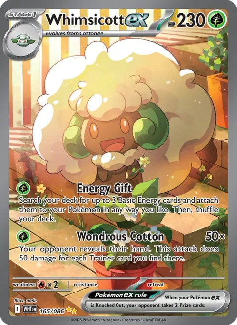 Whimsicott ex [Energy Gift | Wondrous Cotton]