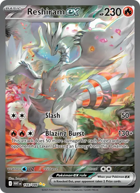 Reshiram ex [Slash | Blazing Burst]
