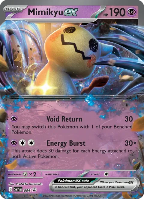 Mimikyu ex [Void Return | Energy Burst]