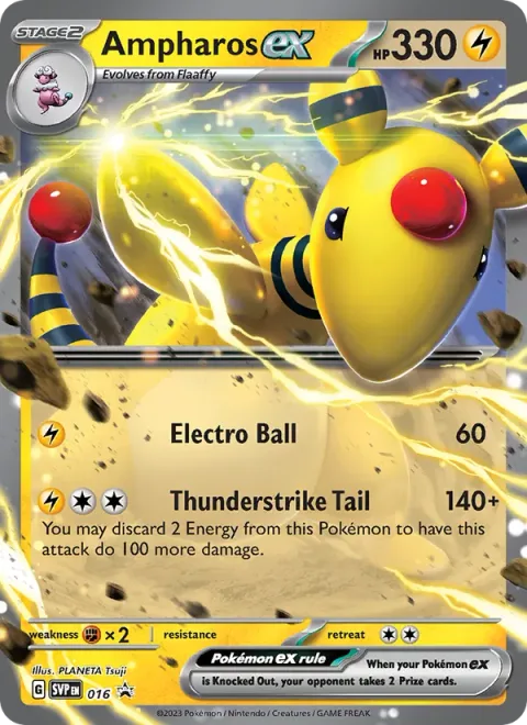 Ampharos ex [Electro Ball | Thunderstrike Tail]