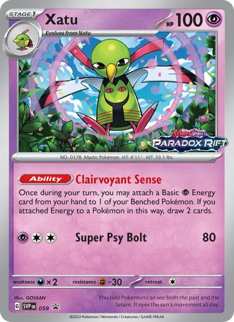 Xatu [Clairvoyant Sense | Super Psy Bolt]