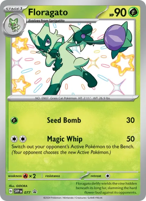 Floragato [Seed Bomb | Magic Whip]