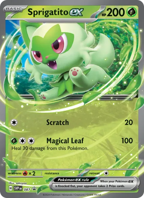 Sprigatito ex [Scratch | Magical Leaf]