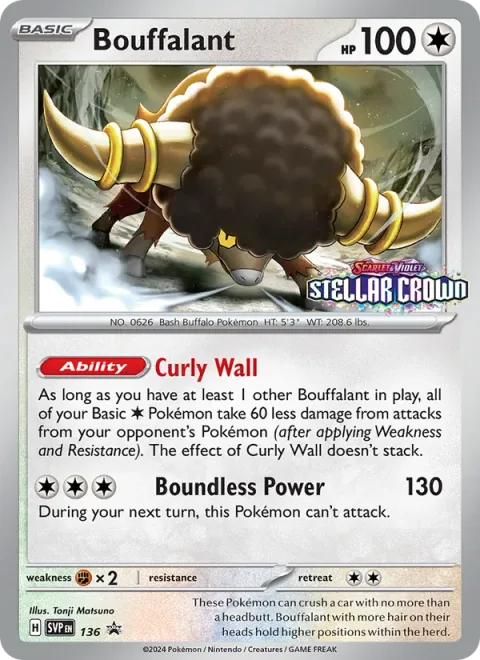 Bouffalant [Curly Wall | Boundless Power]