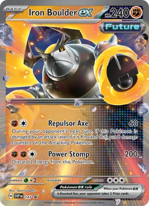 Iron Boulder ex [Repulsor Axe | Power Stomp]