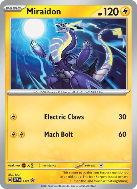 Miraidon [Electric Claws | Mach Bolt]