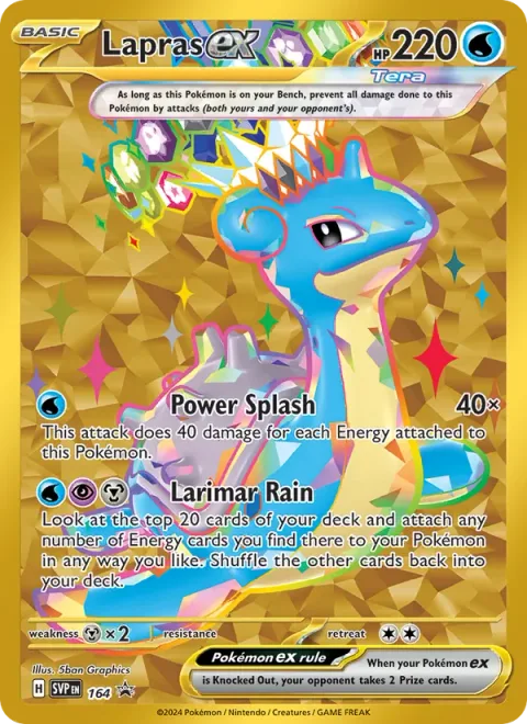 Lapras ex [Power Splash | Larimar Rain]