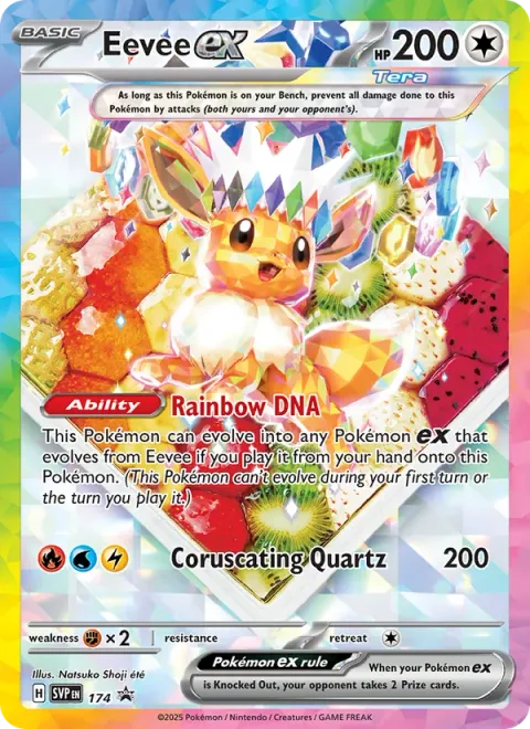 Eevee ex [Rainbow DNA | Coruscating Quartz]