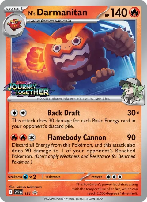 N's Darmanitan [Back Draft | Flamebody Cannon]