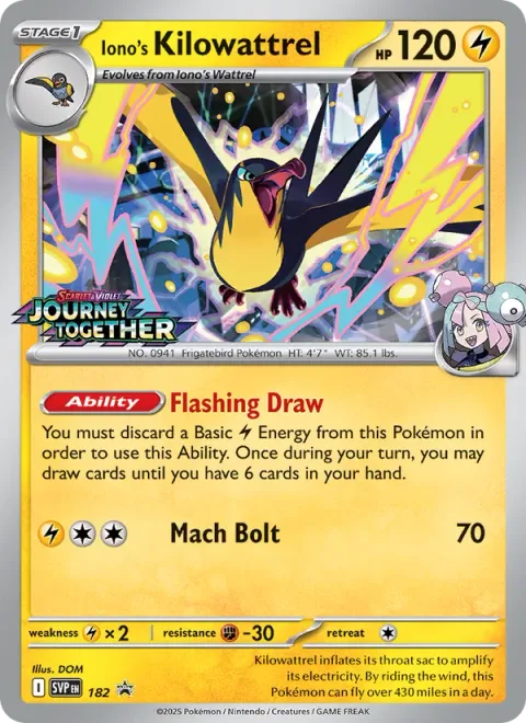 Iono's Kilowattrel [Flashing Draw | Mach Bolt]