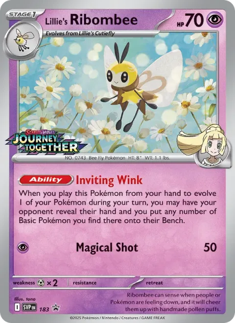 Lillie's Ribombee [Inviting Wink | Magical Shot]