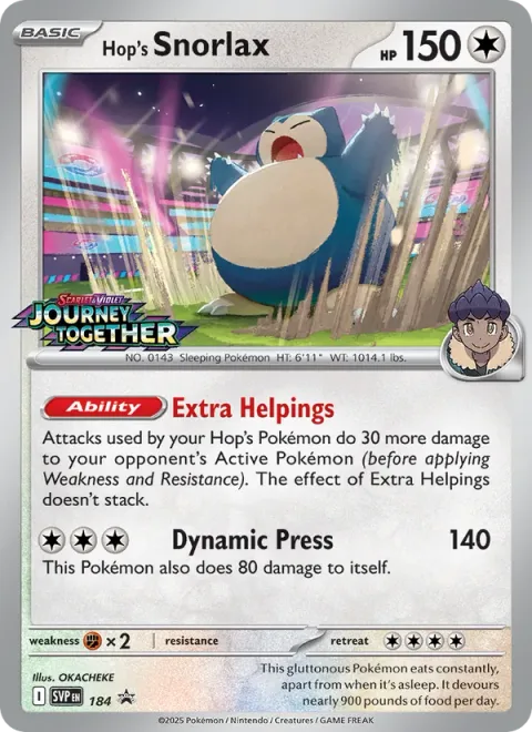 Hop's Snorlax [Extra Helpings | Dynamic Press]