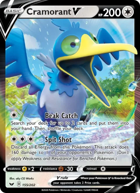 Cramorant V [Beak Catch | Spit Shot]