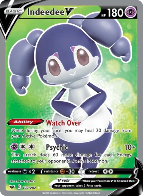 Indeedee V [Watch Over | Psychic]